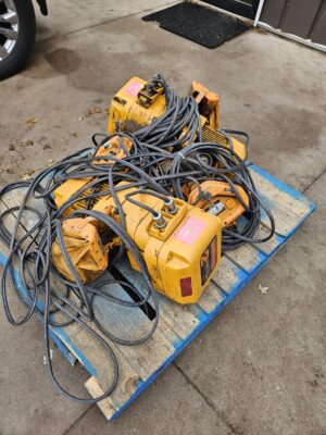 Harrington ERO20L 2-Ton Electric Chain Hoist withTS2-117 Manual Trolley - Used - Image 5