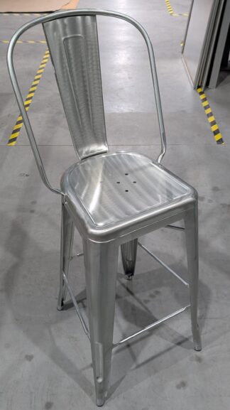 Industry West Stainless Steel Bar Height Chairs - Used