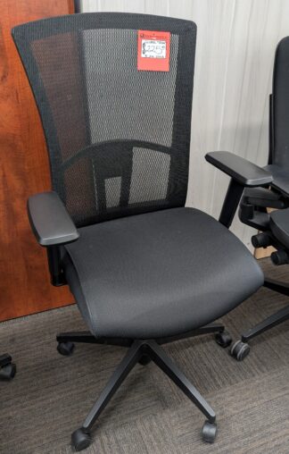 Global "Vion" Black Mesh Task Chair - Used