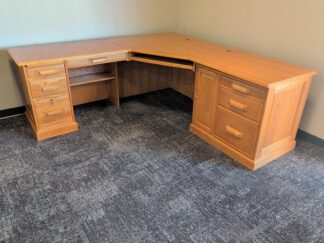 Winners Only Desk 80"x 80" Light Oak - Used