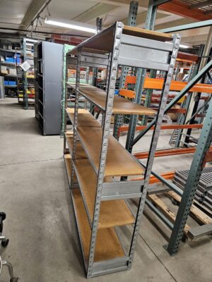Lozier S-Series 48"x16" (74" Tall) Medium Duty Shelving 2-Section Run - Used - Image 4