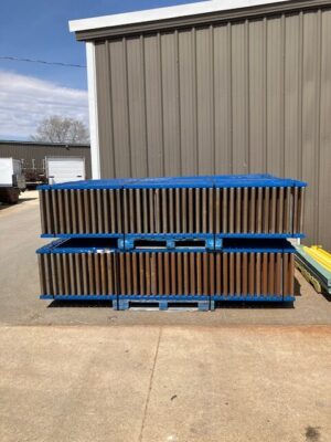 24” Wide 1.9” Roller on 3” Centers Blue / 10’-0” long Gravity Conveyor – Used - Image 9
