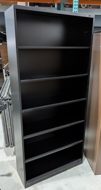 Global Black 36"x13"x79"H Metal Bookcase - Used