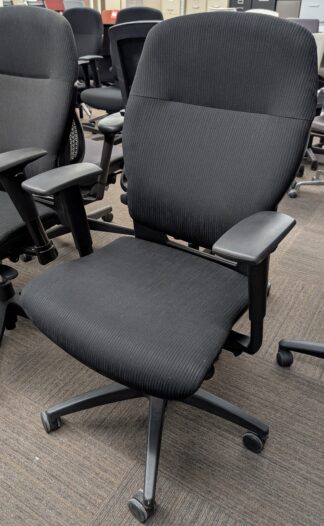 Teknion Savera Black Fabric Task Chair - Used