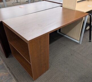 Cherry 54"x30" Desk w/ Support Bookcase - Used