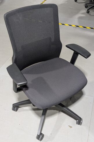 SitOnIt Novo Charcoal Mesh Back Task Chair w/ Adjustable Arms - Used