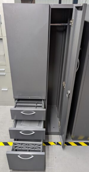 Alternative view of Hon Charcoal Storage Tower w/ Left Bookcase - Used
