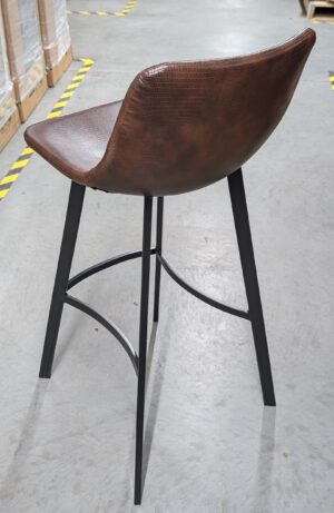 Alternative view of Christopher Knight Home Dax Faux Snakeskin Barstool - Used