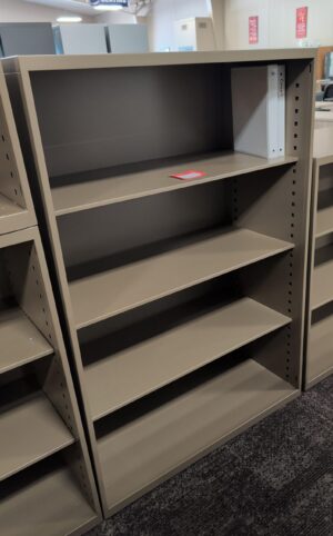Alternative view of 18" x 36" (Assorted Height) Metal Taupe Color Bookcases - Used
