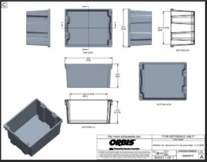 Huge Orbis LEWISBins+ SN3024-15 30"x24"x15" Clear Stack-N-Nest Container - New Surplus - Image 7