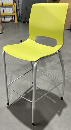 HON Lime Plastic Bar Stool - Used