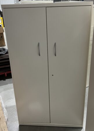 HON 3'x18"x65" Muslin 2-Door Cabinet - Used