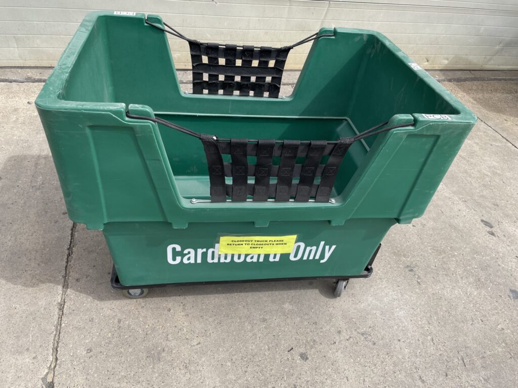 32”x48”x37” (tall) Green Tubs with Webbing - Used