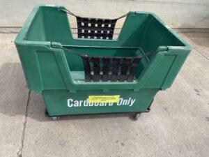 32”x48”x37” (tall) Green Tubs with Webbing - Used