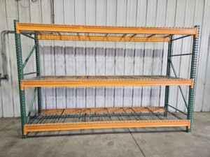 42" deep x 12' long Heavy Duty Teardrop Rack with Used Wire Decks - New & Used - Image 4