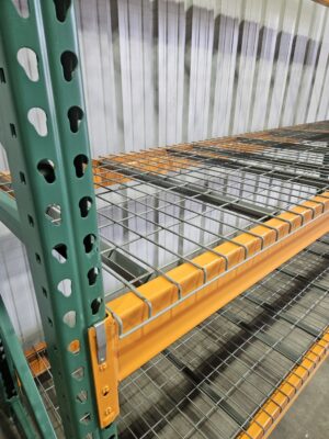 42" deep x 12' long Heavy Duty Teardrop Rack with Used Wire Decks - New & Used - Image 5