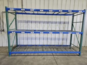 42" deep x 12' long Medium Duty Teardrop Rack with Used Wire Decks - New & Used - Image 4