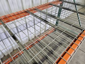 42" deep x 92" long Heavy Duty Teardrop Rack with Used Wire Decks - New & Used - Image 6
