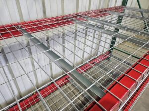 42" deep x 9' long Heavy Duty Teardrop Rack with Wire Decks - New & Used - Image 6