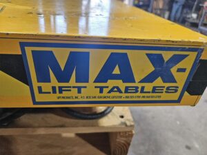 Max Lift Tables 3000# Capacity 53"x45" Top Lift Table - Used - Image 8