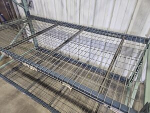 48" deep x 8' long Medium Duty Teardrop Rack with Used Outside Waterfall Wire Decks - New & Used - Image 4