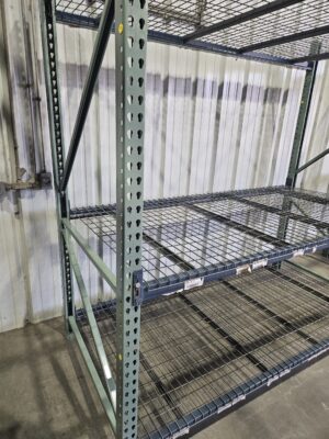 48" deep x 8' long Medium Duty Teardrop Rack with Used Outside Waterfall Wire Decks - New & Used - Image 5