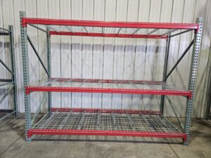 48" deep x 10' long Medium Duty Teardrop Rack with Used Wire Decks - New & Used - Image 4