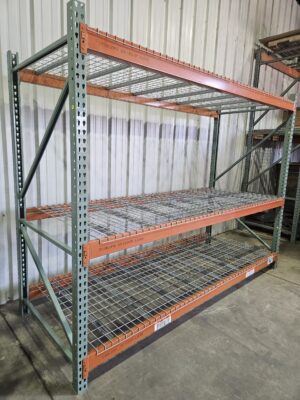 48" deep x 10' long Heavy Duty Teardrop Rack with Used Decks - New & Used