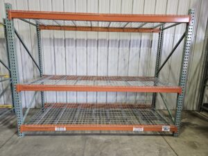 48" deep x 10' long Heavy Duty Teardrop Rack with Used Decks - New & Used - Image 4