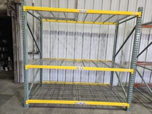 48" deep x 8' long Medium Duty Teardrop Rack with Used 1" x 4" In-Lay Wire Decks - New & Used - Image 4