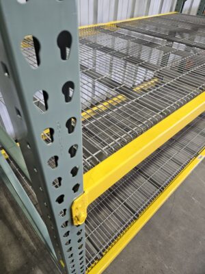 48" deep x 8' long Medium Duty Teardrop Rack with Used 1" x 4" In-Lay Wire Decks - New & Used - Image 6