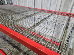 48" deep x 8' long Medium Duty Teardrop Rack with Used 1" x 4" In Lay Wire Decks - New & Used - Image 6