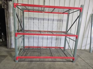 48" deep x 8' long Medium Duty Teardrop Rack with Used Outside Waterfall Wire Decks - New & Used - Image 4