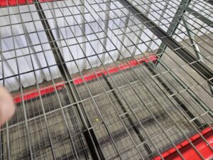 48" deep x 8' long Medium Duty Teardrop Rack with Used Outside Waterfall Wire Decks - New & Used - Image 6
