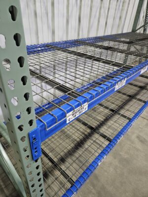 48" deep x 12' long Medium Duty Teardrop Rack with Used Outside Waterfall Wire Decks - New & Used - Image 6
