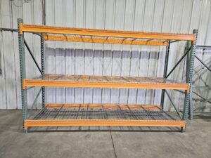 48" deep x 12' long Heavy Duty Teardrop Rack with New Wire Decks - New & Used - Image 4