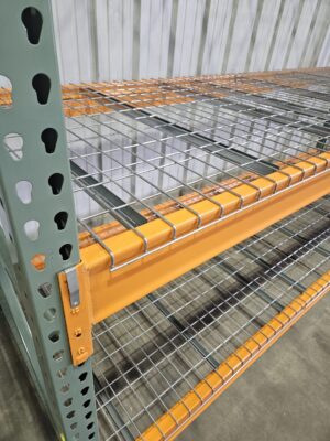 48" deep x 12' long Heavy Duty Teardrop Rack with New Wire Decks - New & Used - Image 5