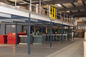 Large 2568 Sq Ft Mezzanine Project for Wauseon, Ohio Customer