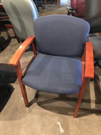 HON Blue Guest Chair w/Henna Cherry Frame - Used