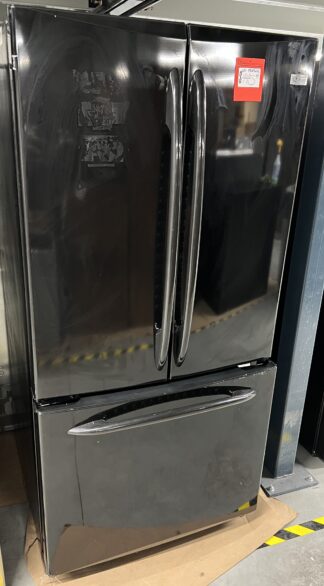 Black GE Profile 33"x31"x68.5"H French-Door Refrigerator - Used