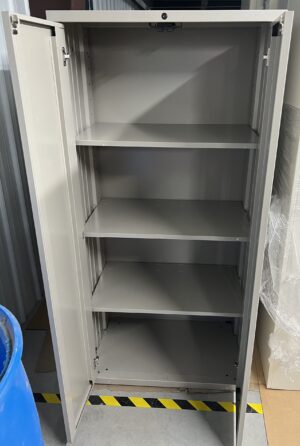 Alternative view of Knoll 30"x18"x63.5"H Off-White 2-Door Storage Cabinet - Used