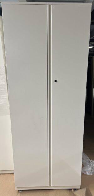 Great Openings 30"x18"77"H Off-White 2-Door Storage Cabinet - Used