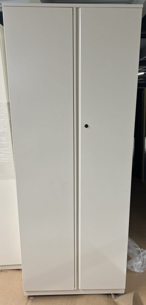 Great Openings 30"x18"77"H Off-White 2-Door Storage Cabinet - Used