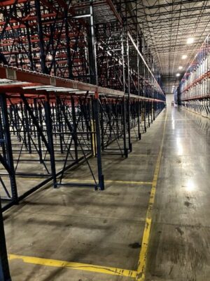 Alternative view of Completed Drive-In Pallet Rack Project for Muscatine, IA Customer