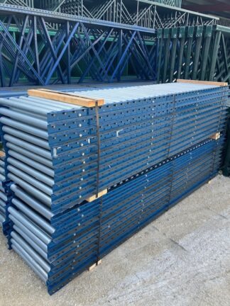27” Wide 1.9” Roller on 3” Centers / 10’-0” long Blue Gravity Conveyor – Used