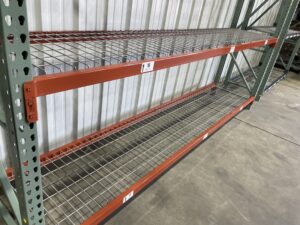 30" deep x 12' long Light Duty Teardrop Rack with 2 Piece In-Lay Wire Decks - New & Used - Image 3