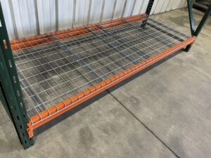Slotted Ridg U Rak with Heavy Duty 9' Beams and Wire Decks - Used - Image 3