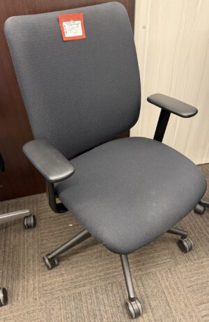 Steelcase "Turnstone" Black Fabric Task Chair - Used