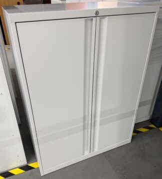 HON White 2-Door Storage Cabinet - Used