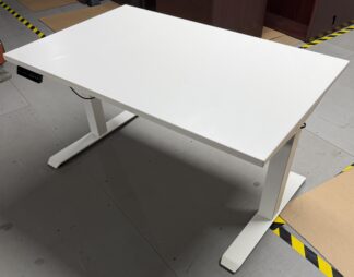 White 47.5"x30" Height Adjustable Table - Used